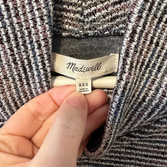 Madewell mock neck ribbed striped sweater - Picture 5 of 9